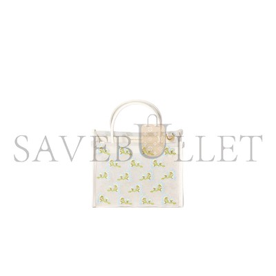MIU MIU EMBROIDERED MESH TOP-HANDLE BAG 5BA310 (19.5*14*9cm)